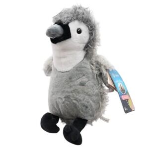 Fahlo Penguin Chick Plush Kids Small Grey New Track a Penguin NWT